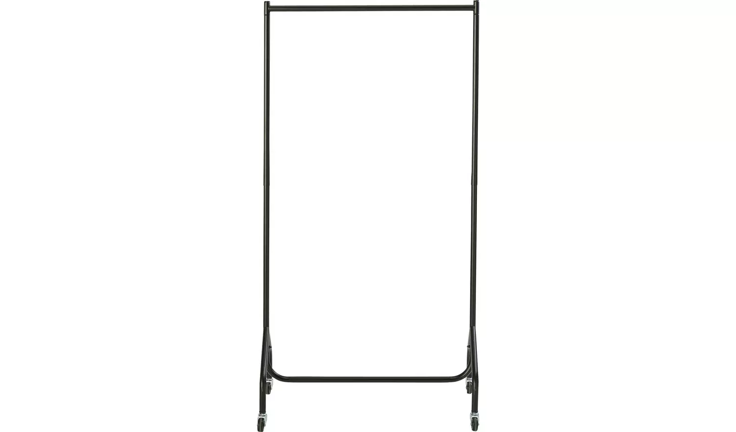 Argos Home Heavy Duty Single Clothes Rail - Black