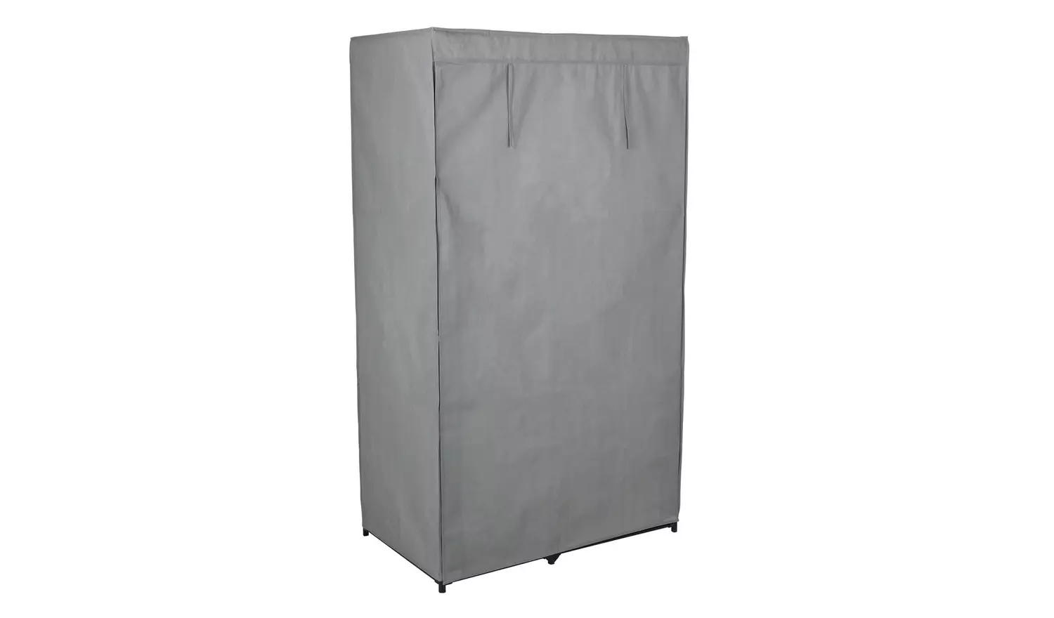 Argos Home Covered Single Wardrobe with Storage - Grey