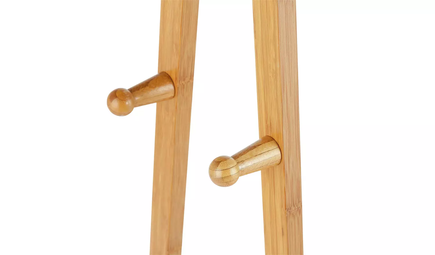 Argos Home Belvoir Clothes Rail with Shelf - Bamboo & White