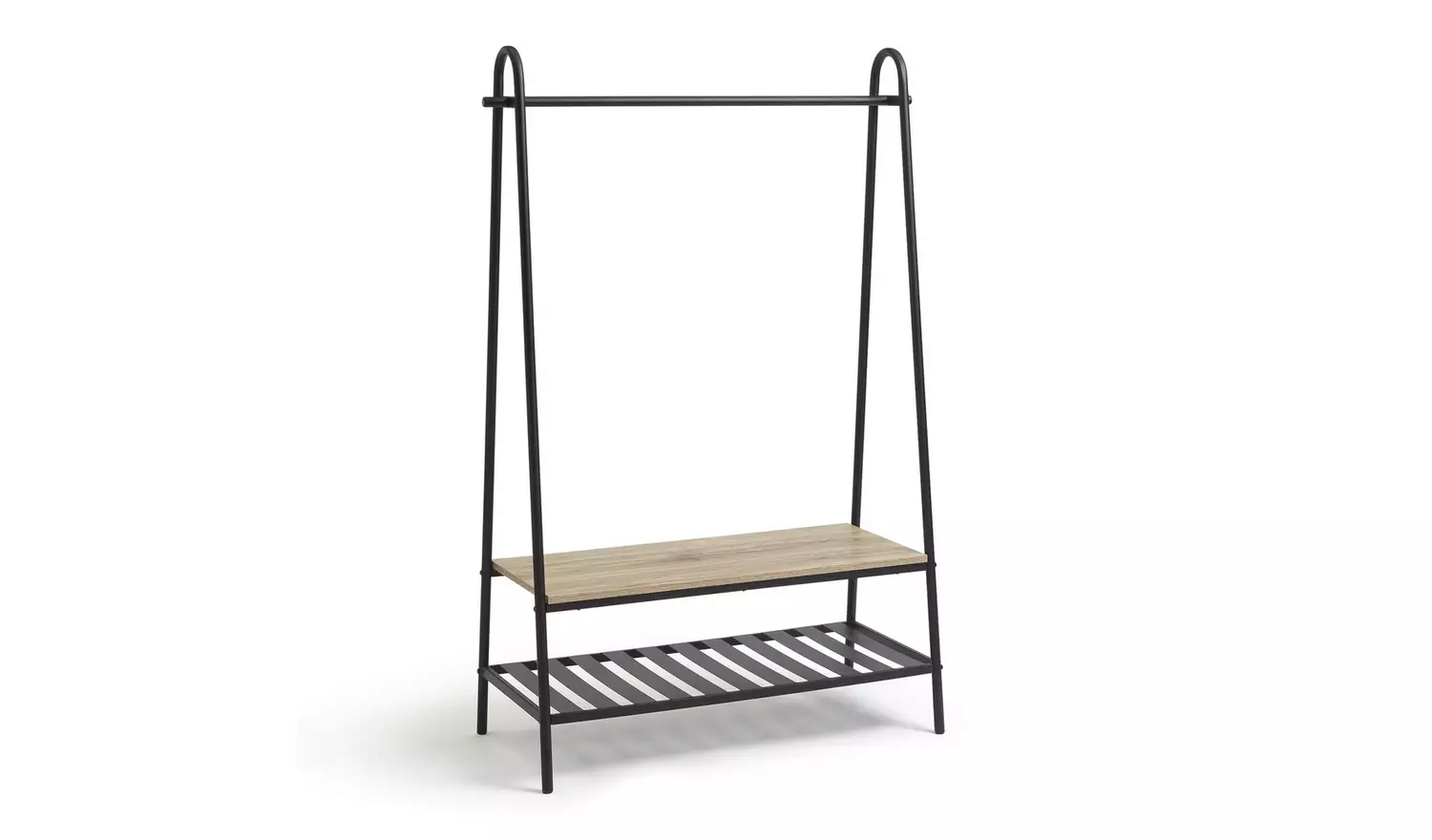 Habitat Turner Clothes Rail with Shoe Rack - Black
