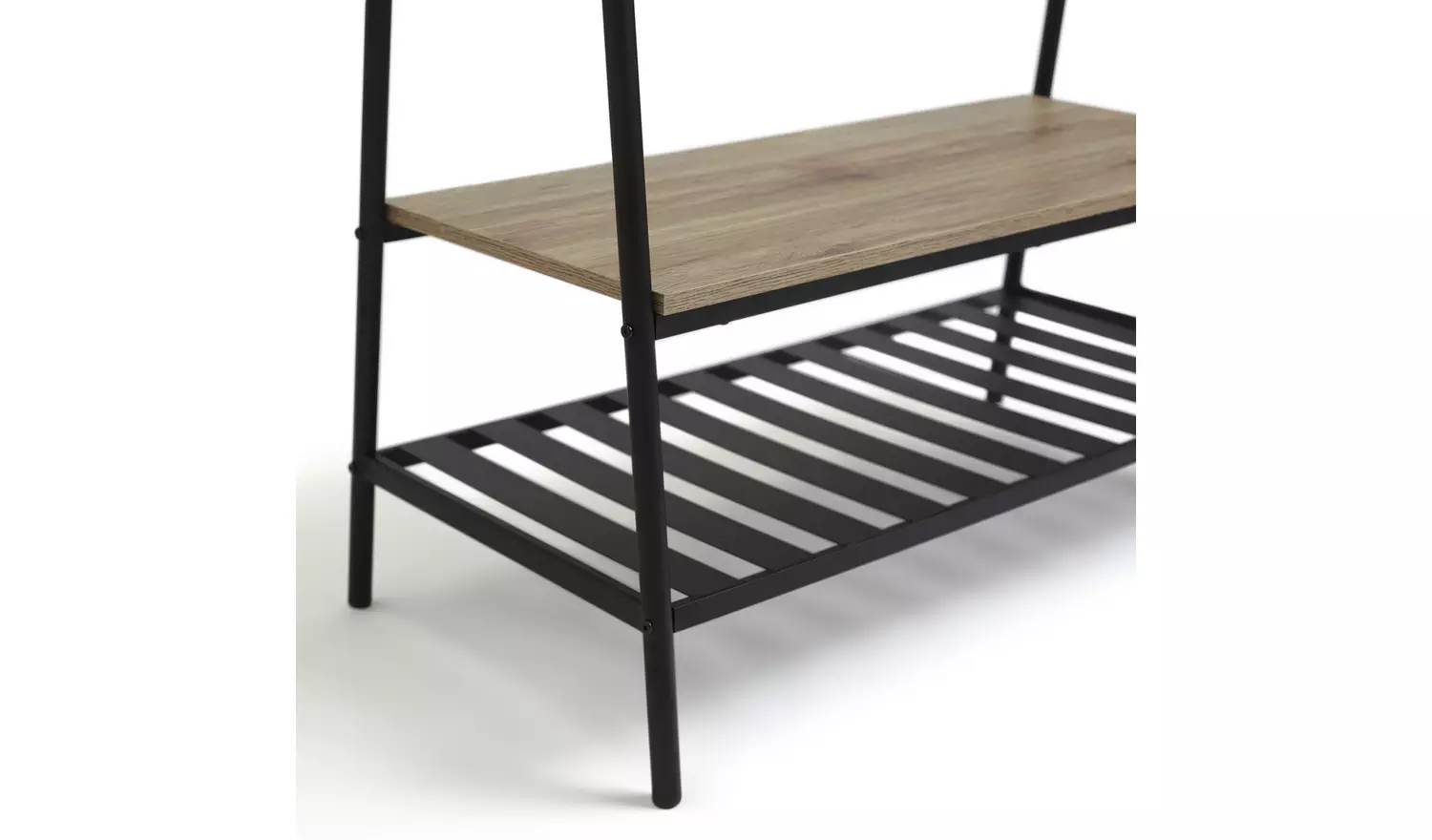 Habitat Turner Clothes Rail with Shoe Rack - Black