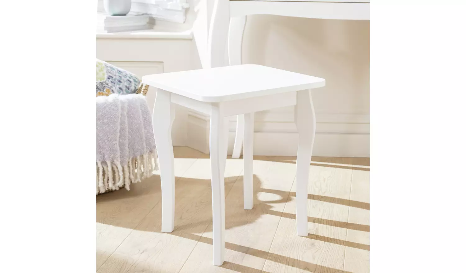 Argos Home Amelie Stool - White