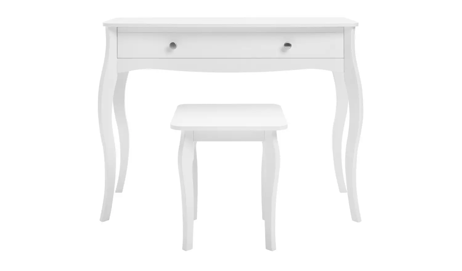 Argos Home Amelie 1 Drawer Dressing Table And Stool -White
