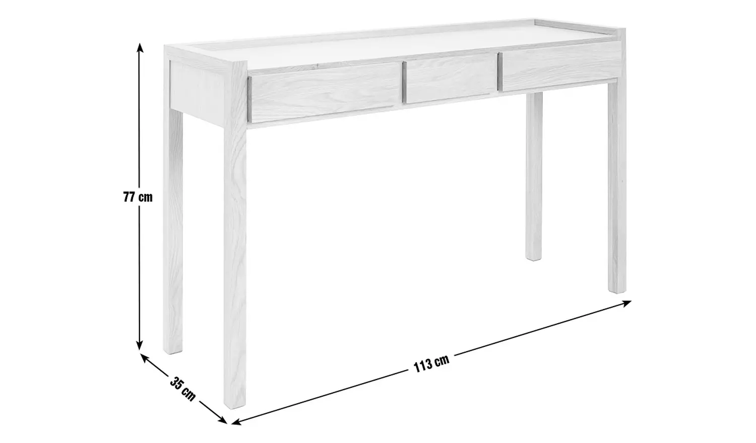 Habitat 60 Hana Dressing and Console Table - Oak