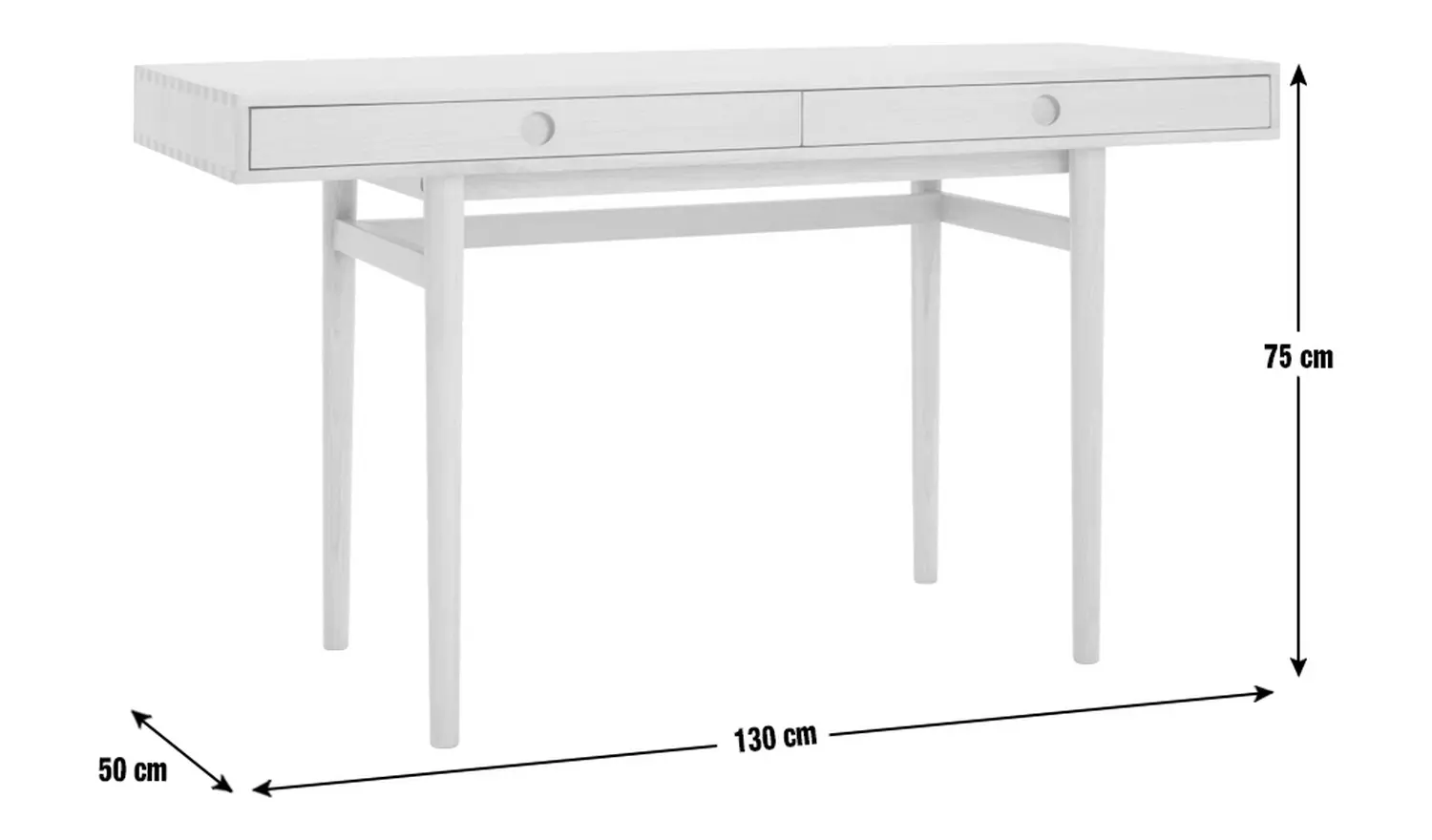 Habitat Bennett Dressing Table - Oak