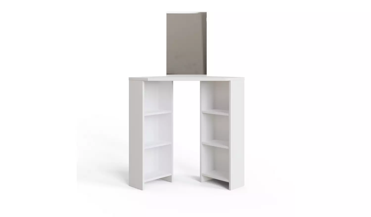 GFW Frances Corner Dressing Table - White