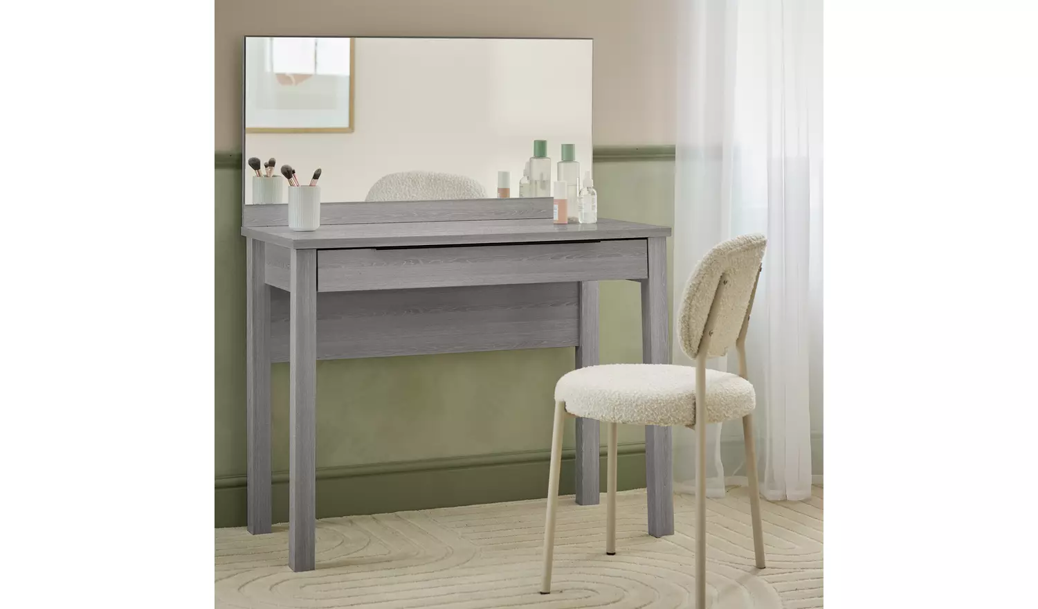 Argos Home Hallingford Dressing Table -Grey & Oak