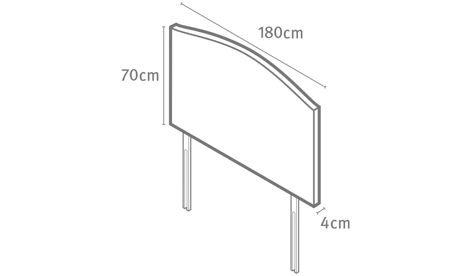 Silentnight Selene 180 Woven Kingsize Headboard - Sandstone