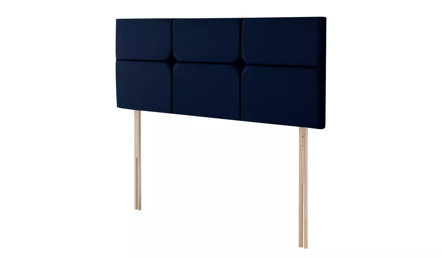 Silentnight Arezzo Velvet Double Bed Headboard- Maritime