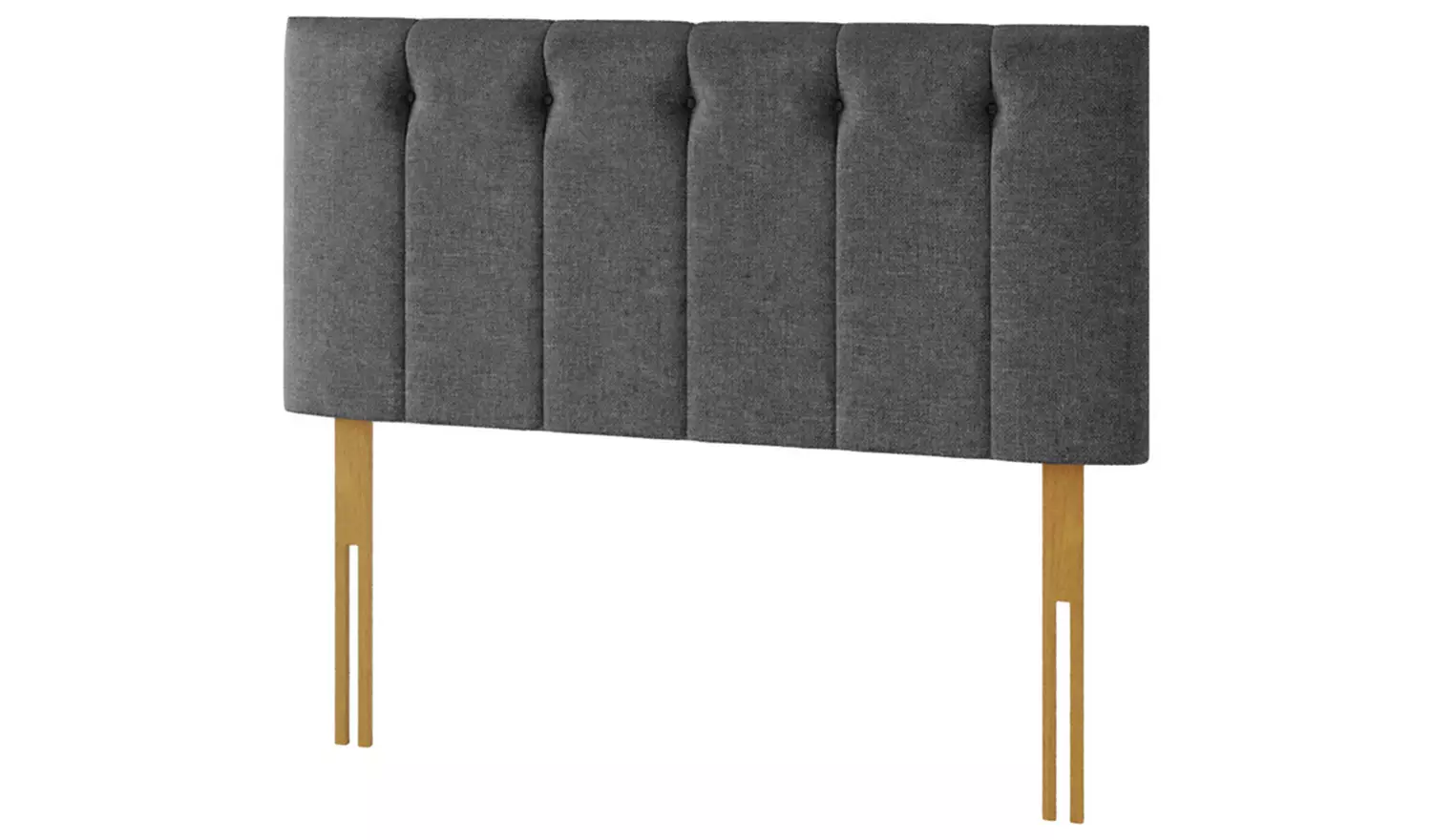 Aspire Hepburn Twill Kingsize Headboard - Charcoal