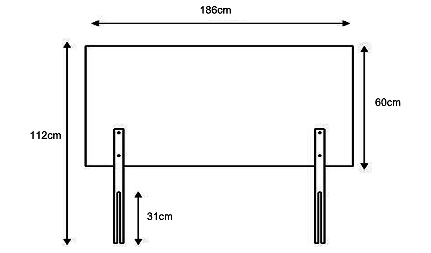 Aspire Monroe Velvet Superking Headboard - Silver