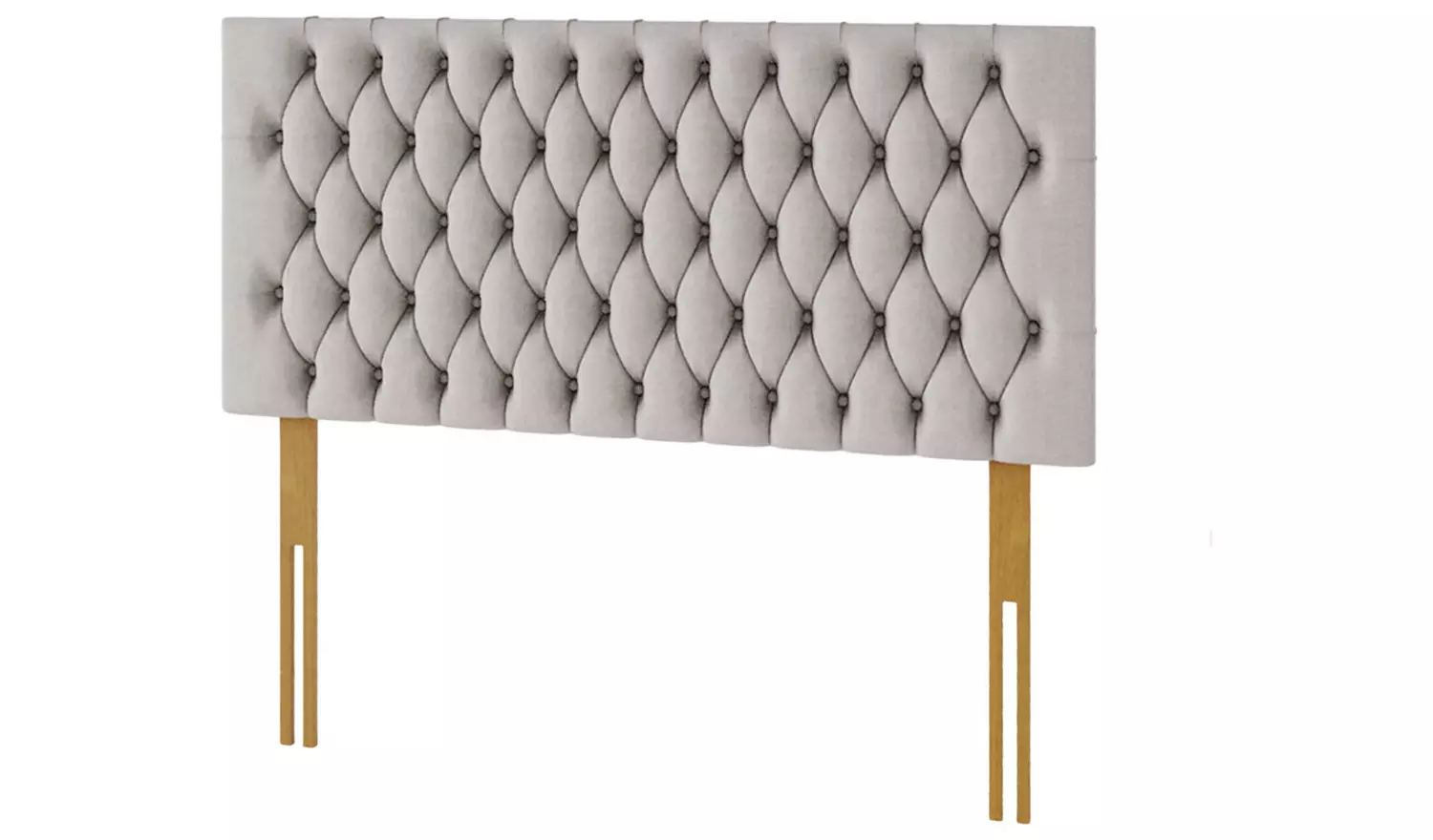 Aspire Monroe Linen Superking Headboard - Off White