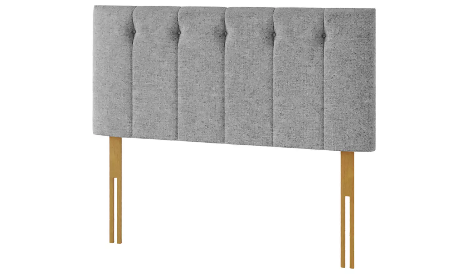 Aspire Hepburn Twill Double Headboard - Grey