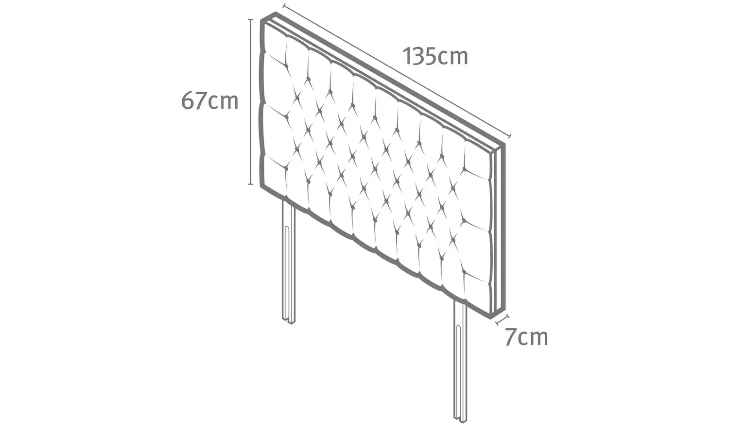 Silentnight Sassaria Velvet Double Headboard - Green