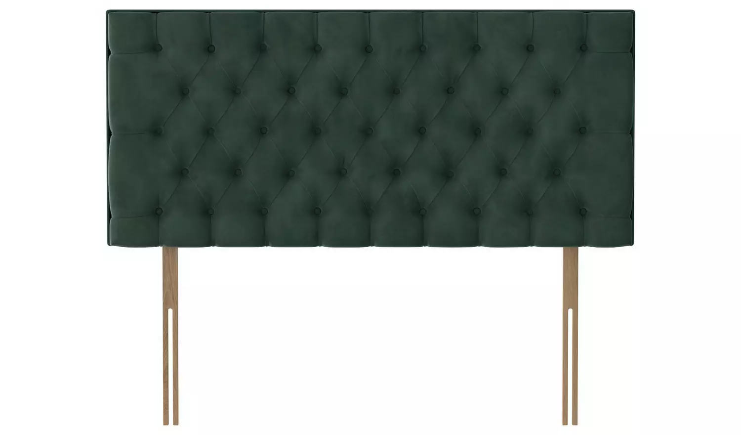 Silentnight Sassaria Velvet Kingsize Headboard - Green