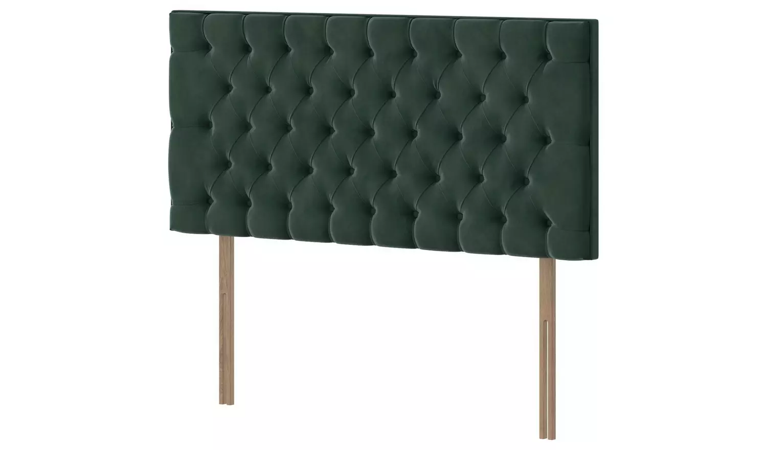 Silentnight Sassaria Velvet Kingsize Headboard - Green