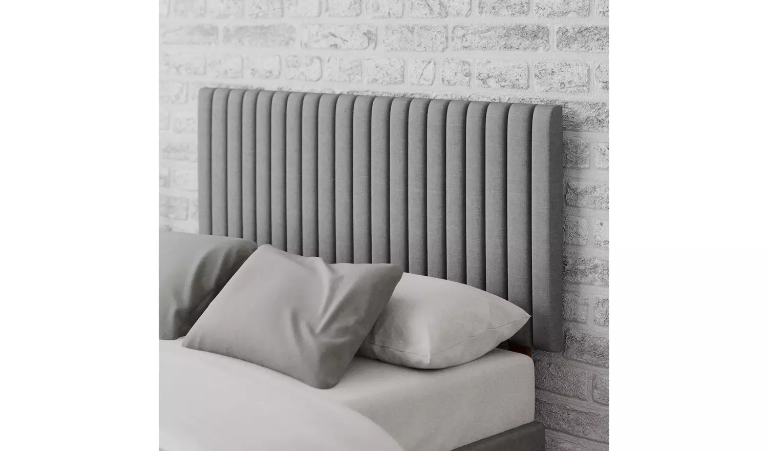 Aspire Grant Linen Superking Headboard - Grey