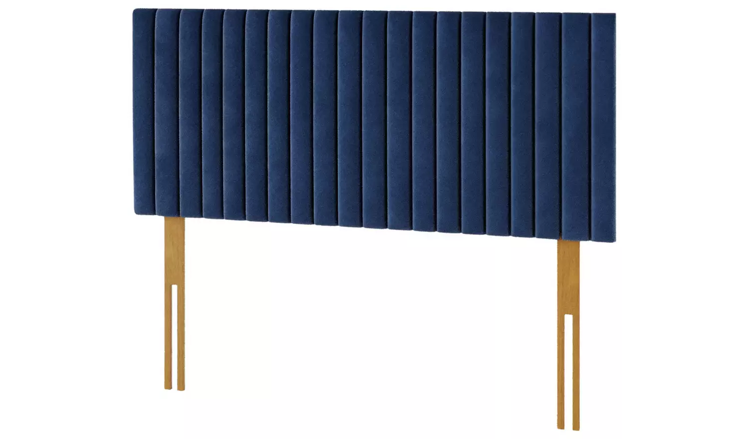 Aspire Grant Velvet Single Headboard- Navy
