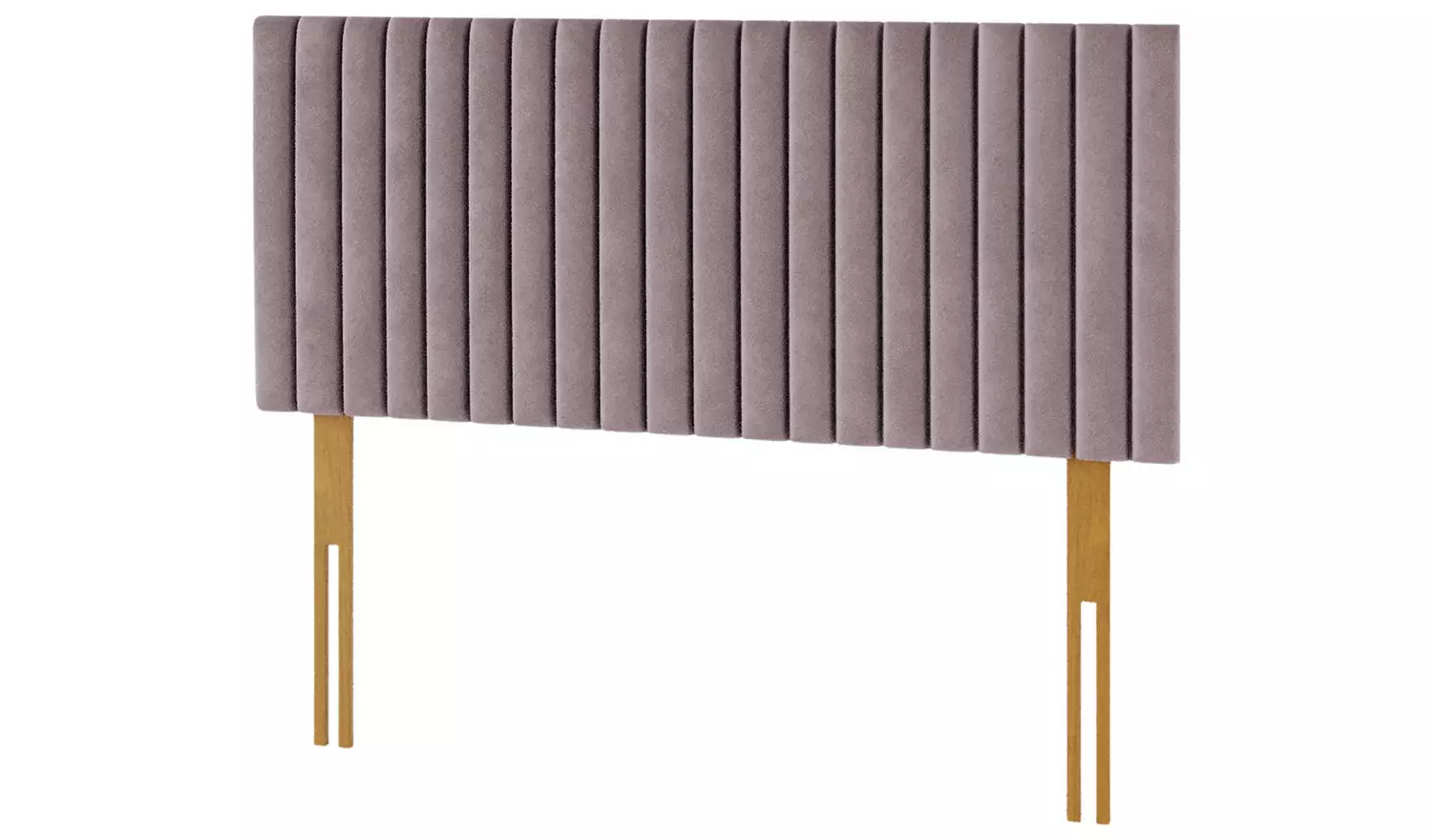 Aspire Grant Velvet Double Headboard - Blush