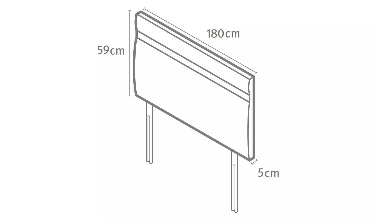 Silentnight Llubi Superking Headboard - Natural