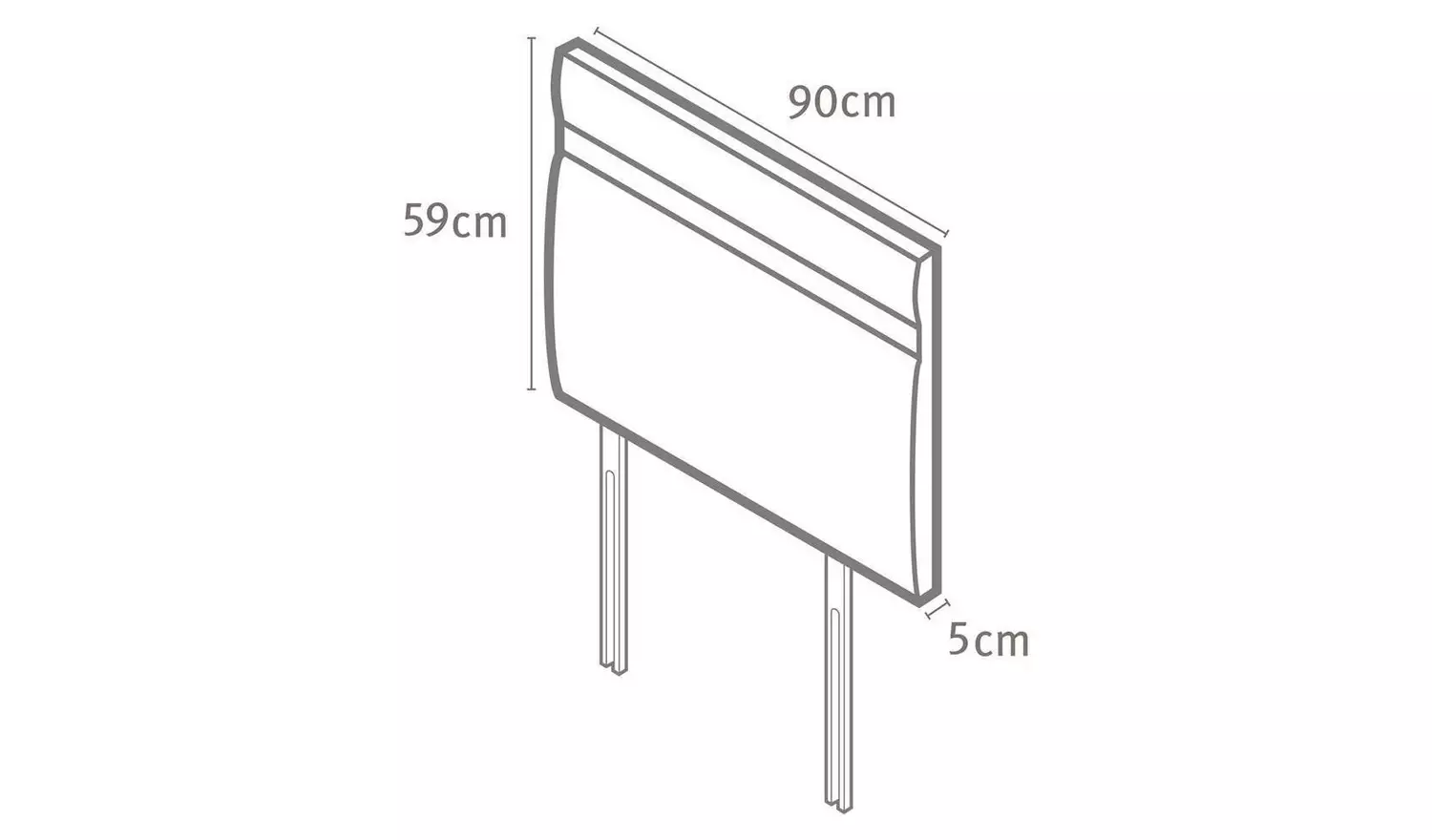 Silentnight Llubi Single Headboard - Natural