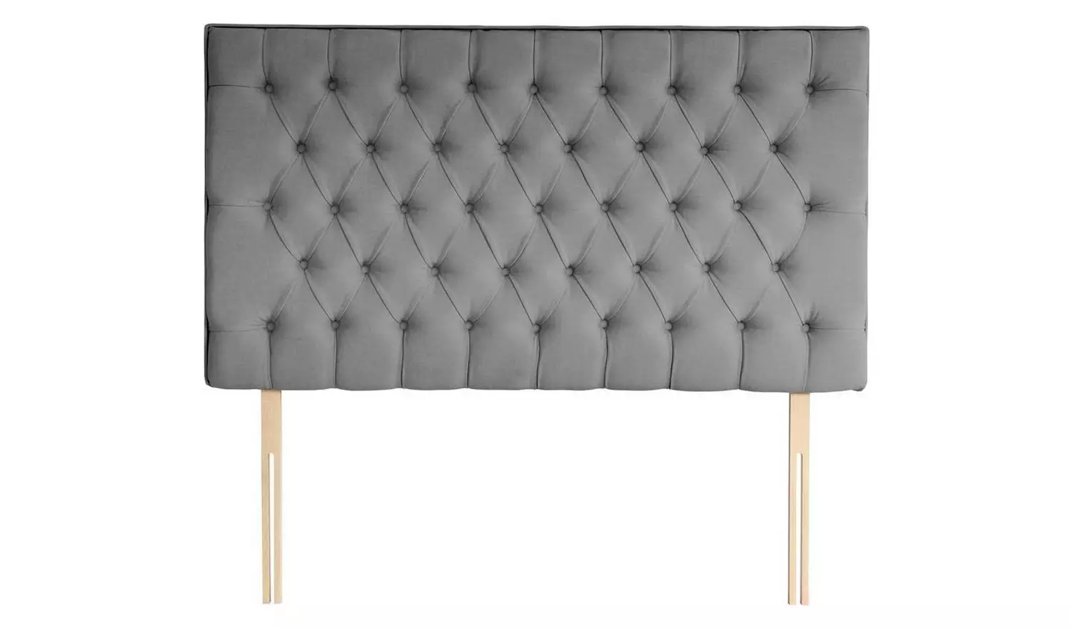 Silentnight Sassaria Slate Grey Headboard - Double