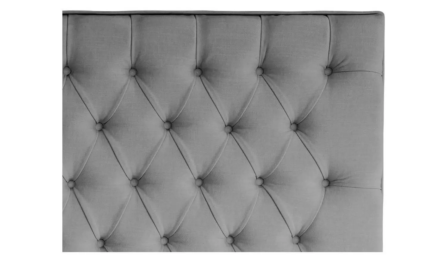 Silentnight Sassaria Slate Grey Headboard - Double