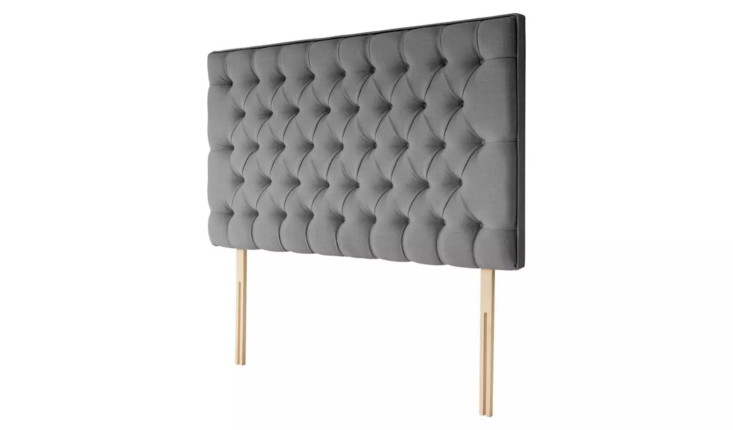 Silentnight Sassaria Slate Grey Headboard - Double