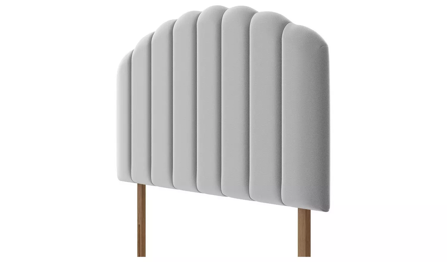 Silentnight Merlin Fabric Single Headboard - Light Grey