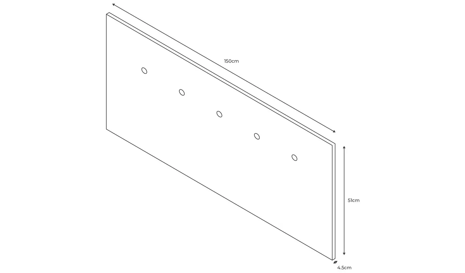 Argos Home Dalham Fabric Kingsize Headboard - Natural