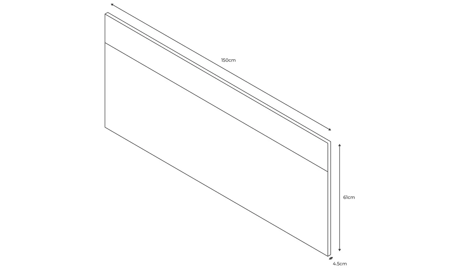 Argos Home Winslow Fabric Kingsize Headboard - Grey