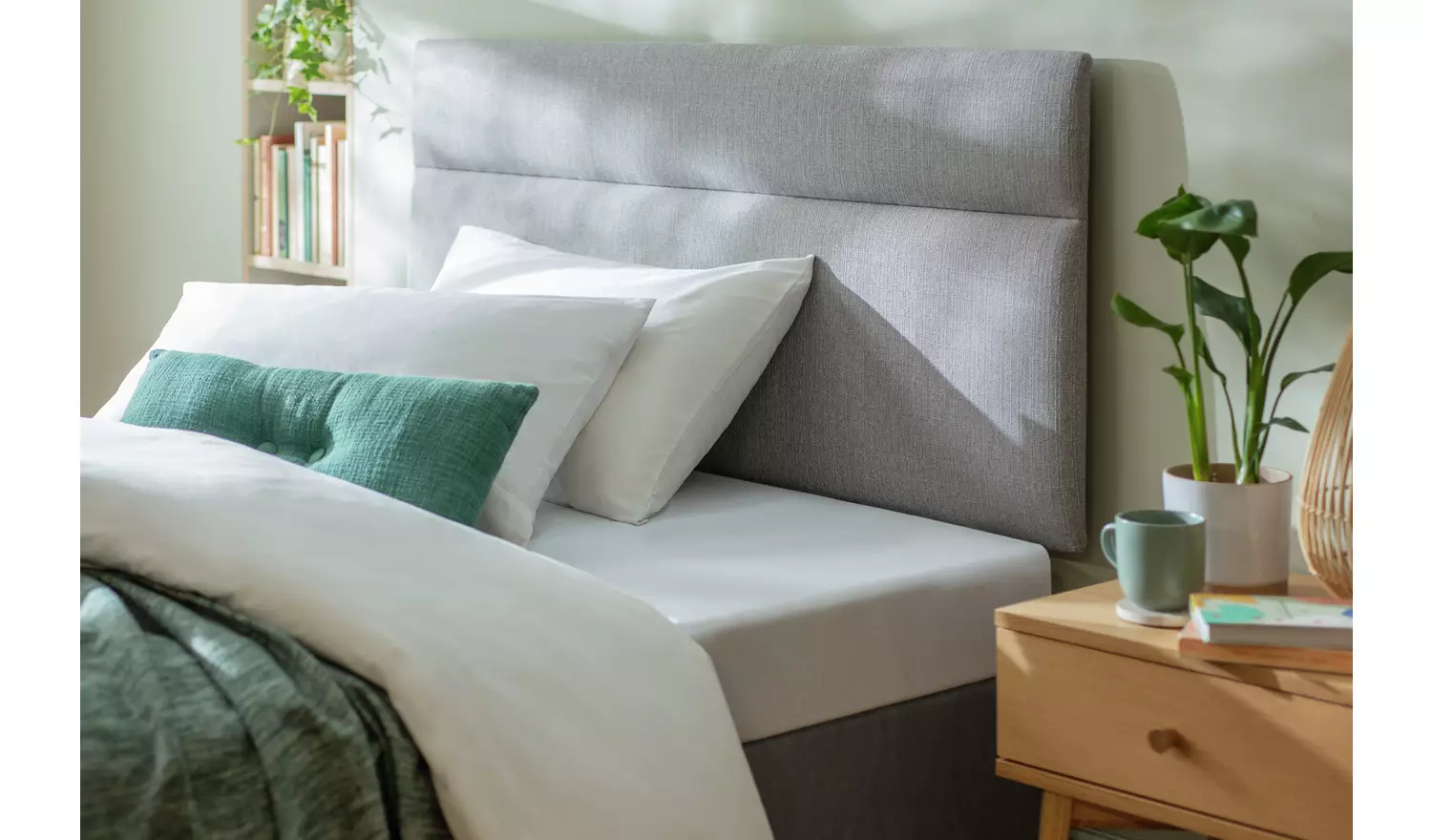 Argos Home Winslow Fabric Double Headboard - Grey