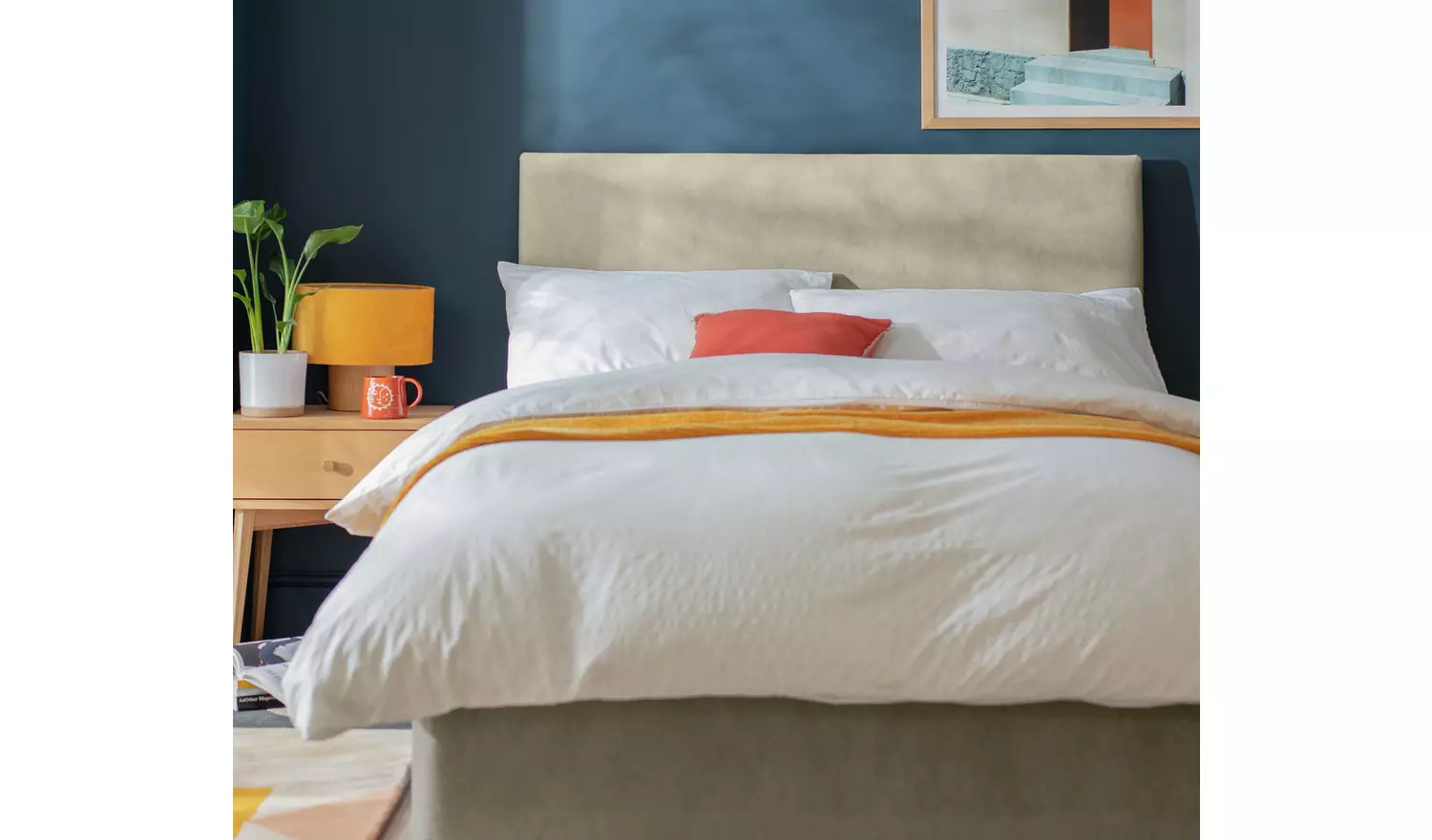 Argos Home Devon Fabric Single Headboard - Natural