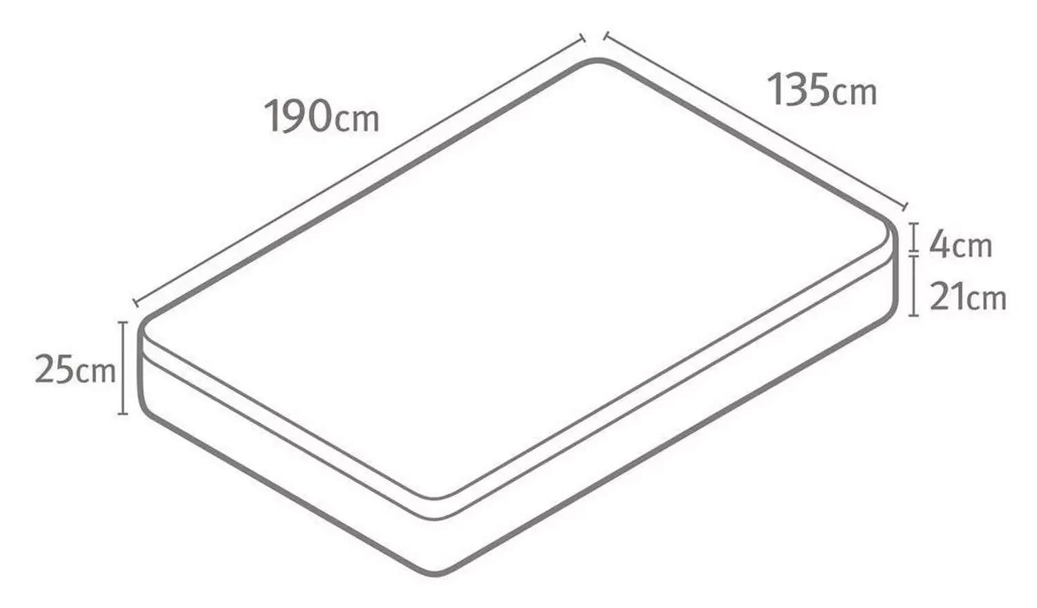 Silentnight Miracoil Travis Memory Foam Double Mattress
