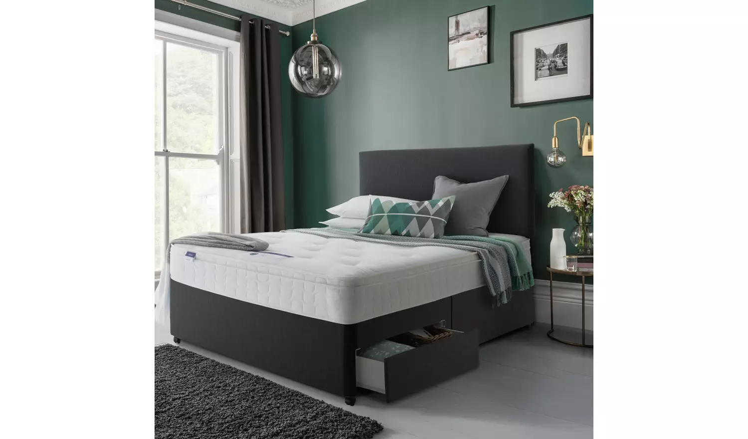 Silentnight Miracoil Travis Tufted Ortho Sm Double Mattress