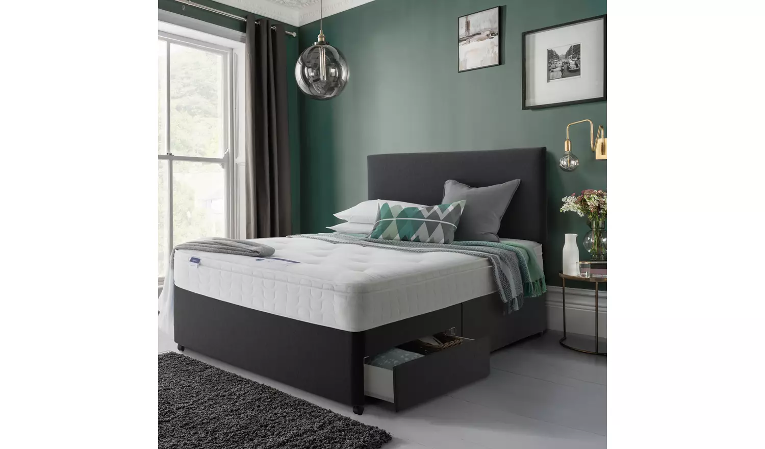 Silentnight Miracoil Travis Tufted Ortho Double Mattress