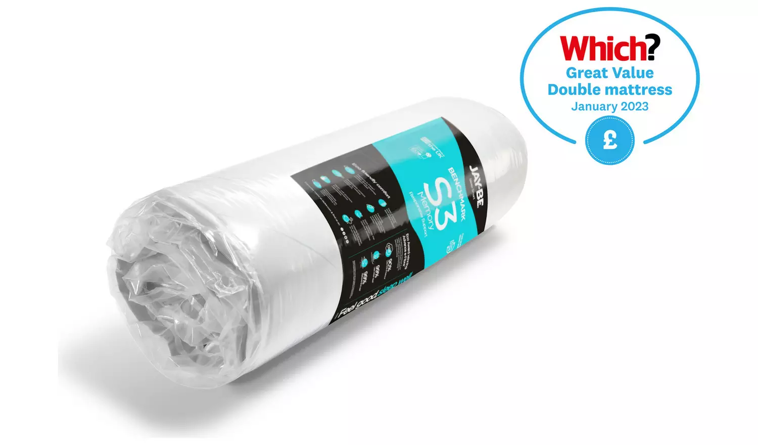 Jay-Be Benchmark S3 Memory Eco Friendly Mattress - Kingsize