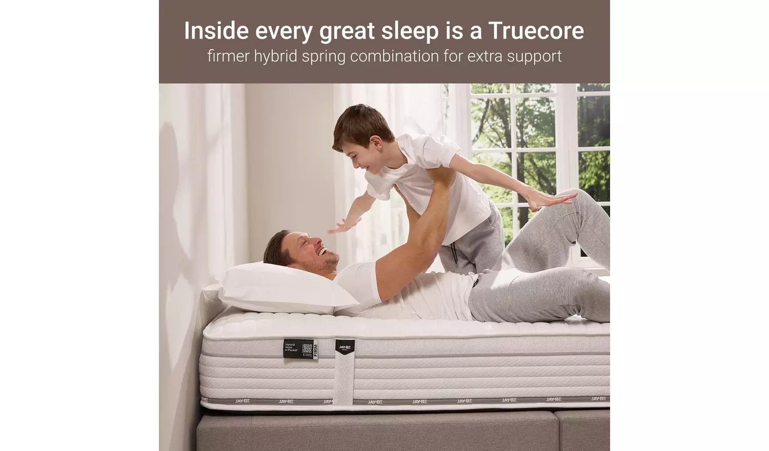 Jay-Be Truecore Firm Hybrid 2200 Pocket Mattress - Single