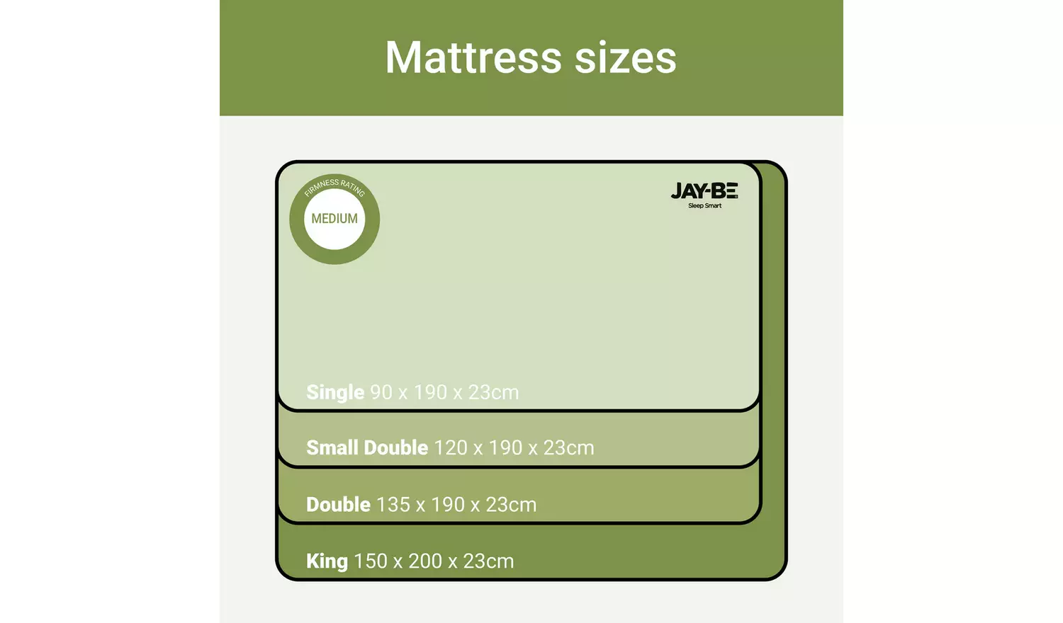 Jay-Be Natural Seasons Hybrid 2000 Pocket Mattress - Sml.Dbl