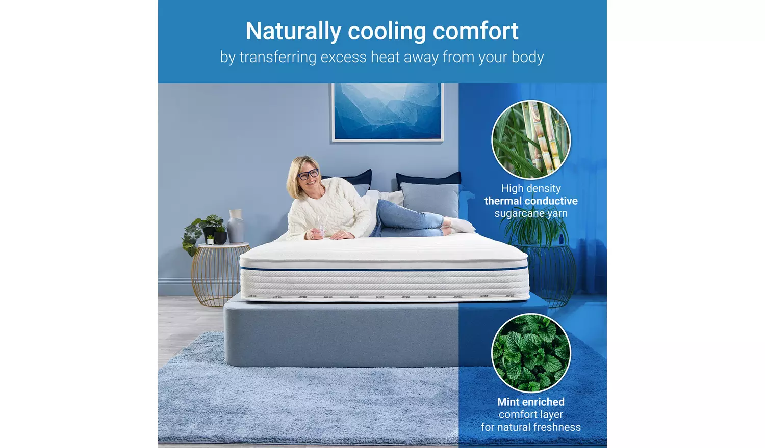Jay-Be Bio Cool Hybrid 2000 Pocket Mattress - Kingsize