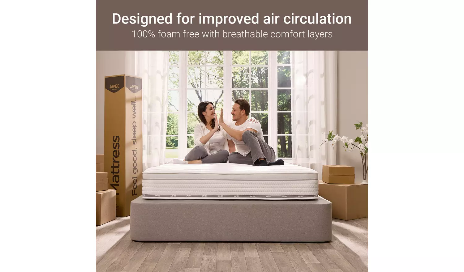 Jay-Be Truecore Firm Hybrid 2200 Pocket Mattress - Double