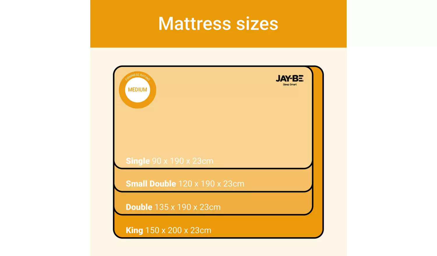 Jay-Be Bio Fresh Hybrid 2000 Pocket Mattress - Sml.Dbl