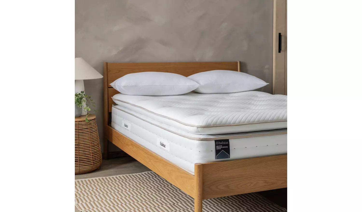 Habitat Lani Natural 3000 Pkt Pillowtop Mattress - Superking
