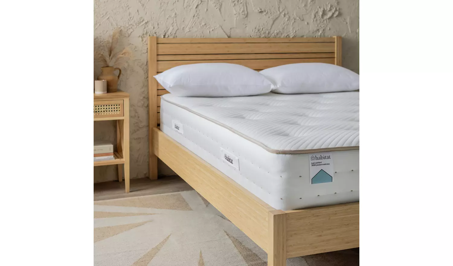 Habitat Lani Natural 3000 Pocket Comfort Mattress - Kingsize
