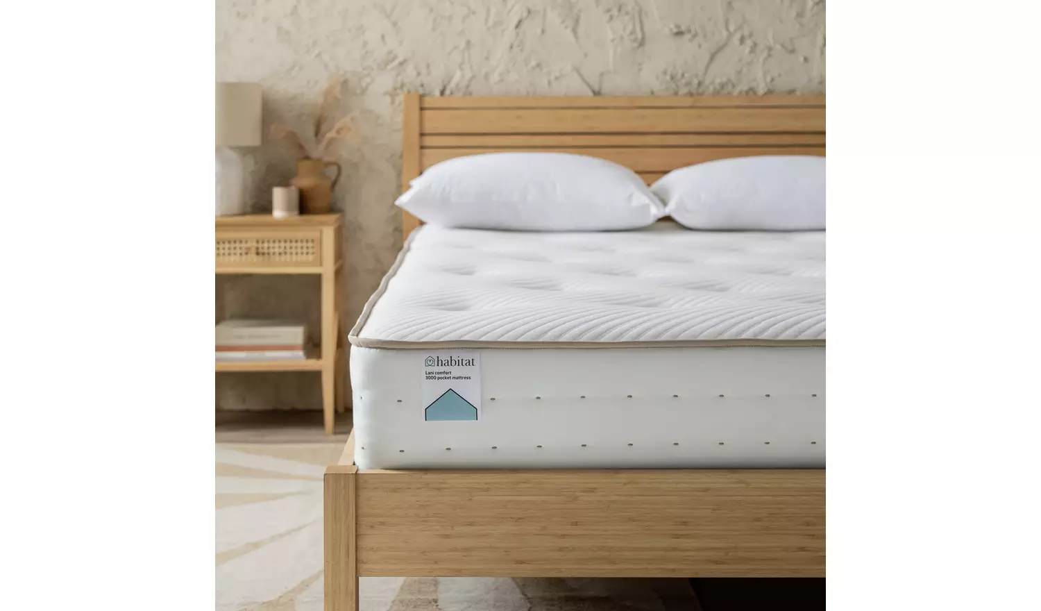 Habitat Lani Natural 3000 Pocket Comfort Mattress - Kingsize