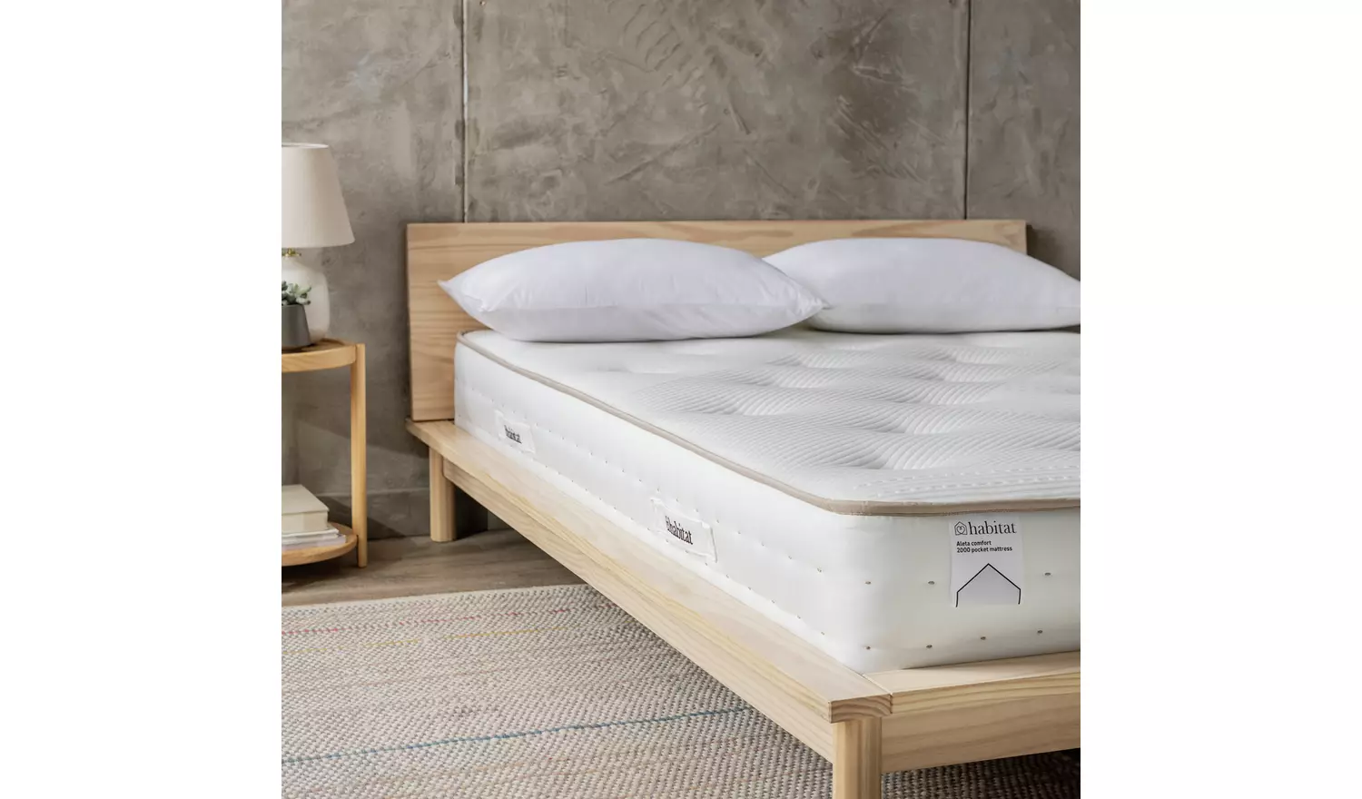 Habitat Aleta Natural 2000 Pkt Comfort Mattress - Kingsize