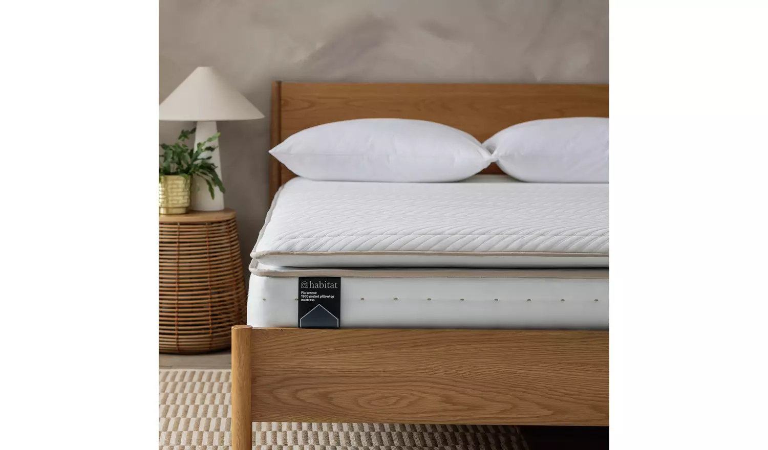 Habitat Pia Natural 1500 Pkt Pillowtop Mattress - Double