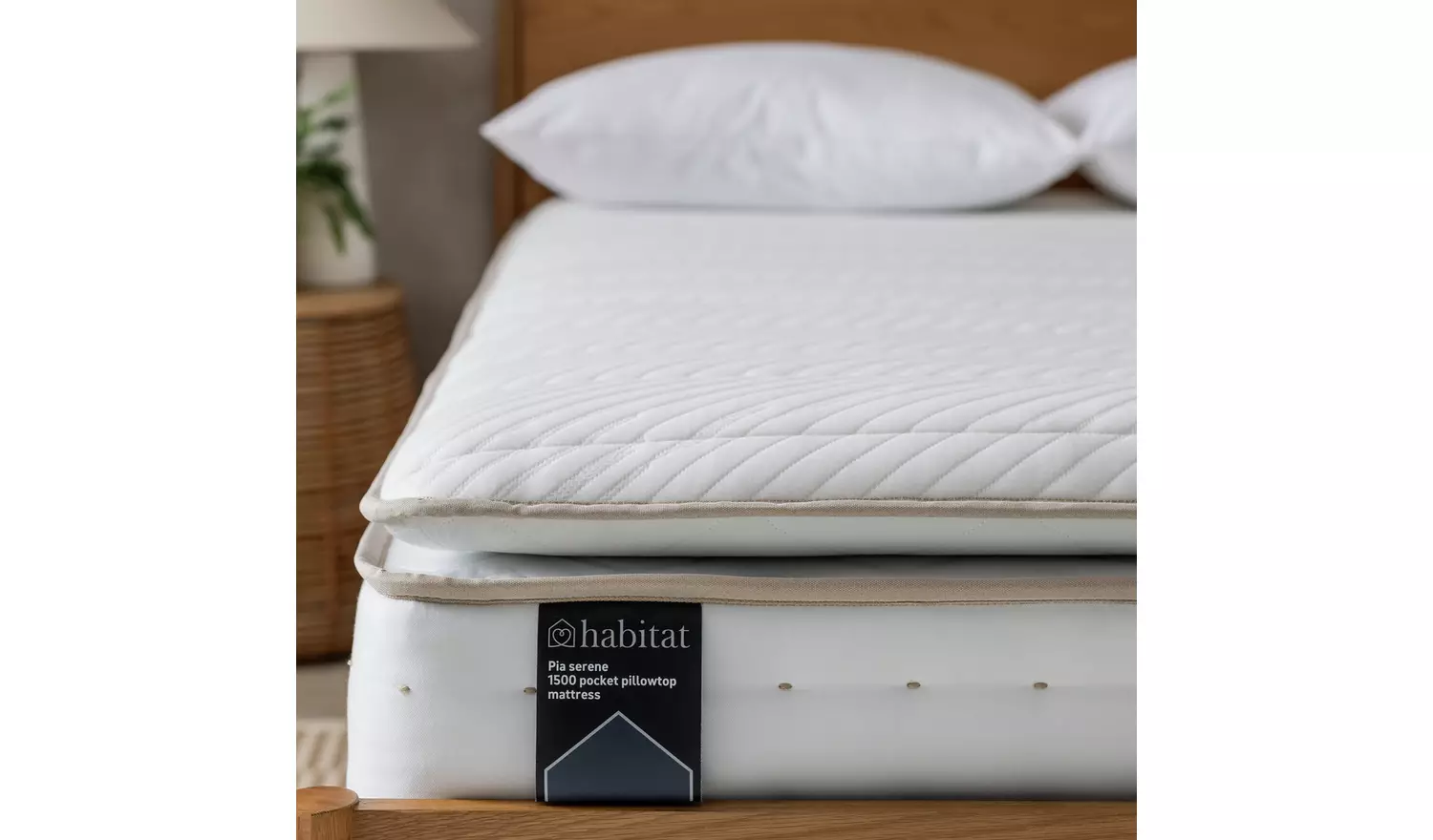 Habitat Pia Natural 1500 Pkt Pillowtop Mattress - Double