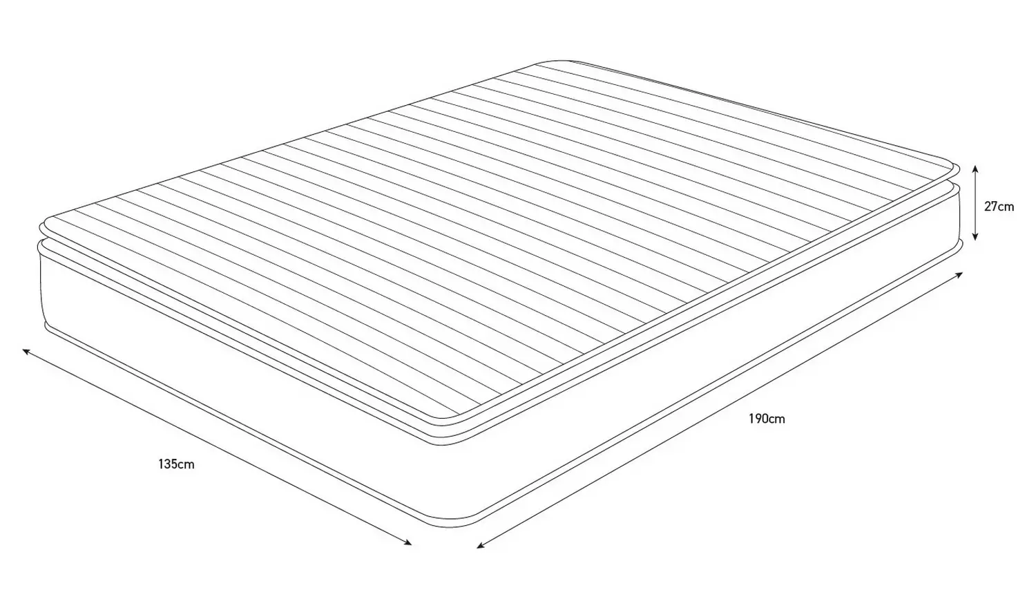 Habitat Pia Natural 1500 Pkt Pillowtop Mattress - Double