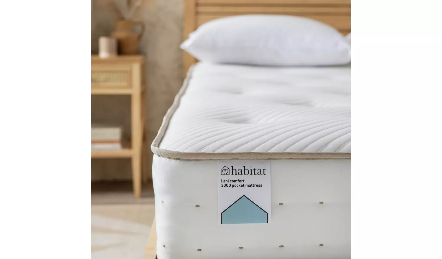 Habitat Lani Natural 3000 Pocket Comfort Mattress - Double